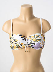 Haut de maillot de bain blanc CYELL pour femme seconde vue