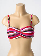 Haut de maillot de bain rouge CYELL pour femme seconde vue