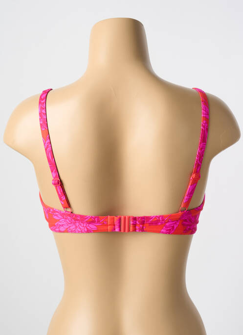 Haut de maillot de bain stretch haut soutien-gorge emboitant orange CYELL femme
