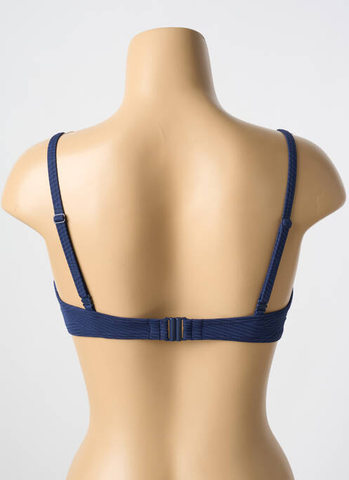 Haut de maillot de bain stretch haut soutien-gorge moulé bleu CYELL femme