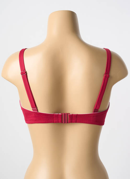 Haut de maillot de bain stretch haut soutien-gorge moulé rouge CYELL femme