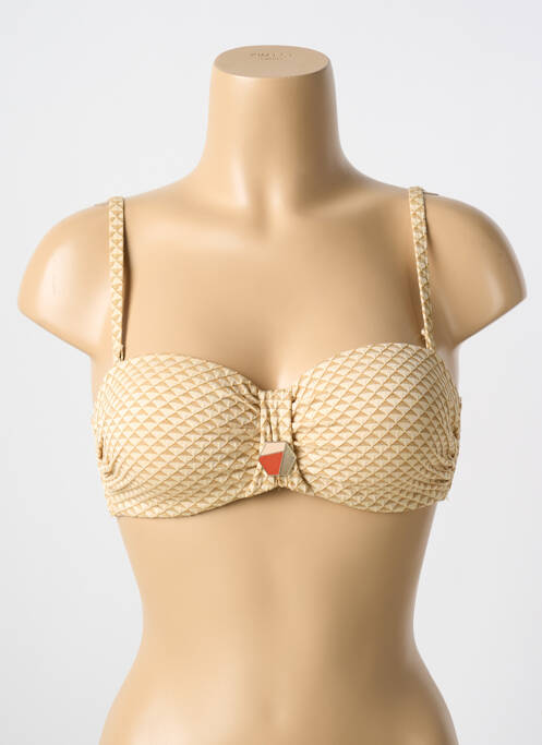 Haut de maillot de bain beige CYELL pour femme