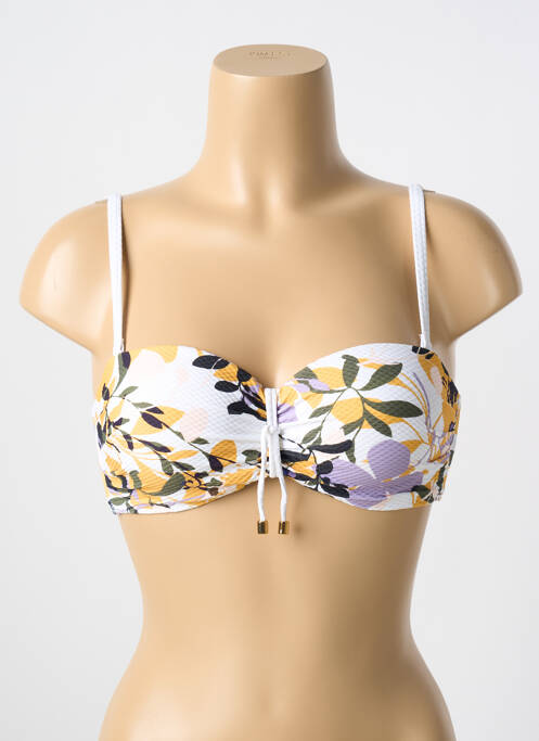 Haut de maillot de bain blanc CYELL pour femme