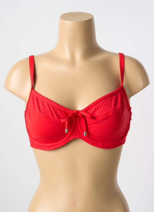 Haut de maillot de bain rouge CYELL pour femme