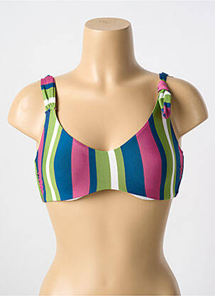Haut de maillot de bain stretch haut soutien-gorge emboitant vert CYELL femme