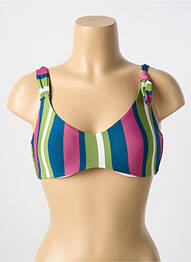 Haut de maillot de bain stretch haut soutien-gorge emboitant vert CYELL femme
