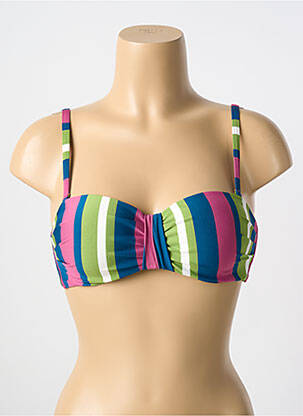 Haut de maillot de bain stretch haut soutien-gorge moulé vert CYELL femme