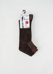 Chaussettes marron PERRIN pour femme seconde vue