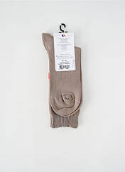Chaussettes beige PERRIN pour homme seconde vue