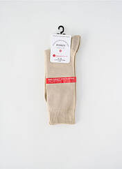 Chaussettes beige clair PERRIN pour homme seconde vue