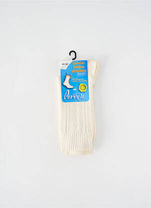 Chaussettes beige PERRIN pour homme