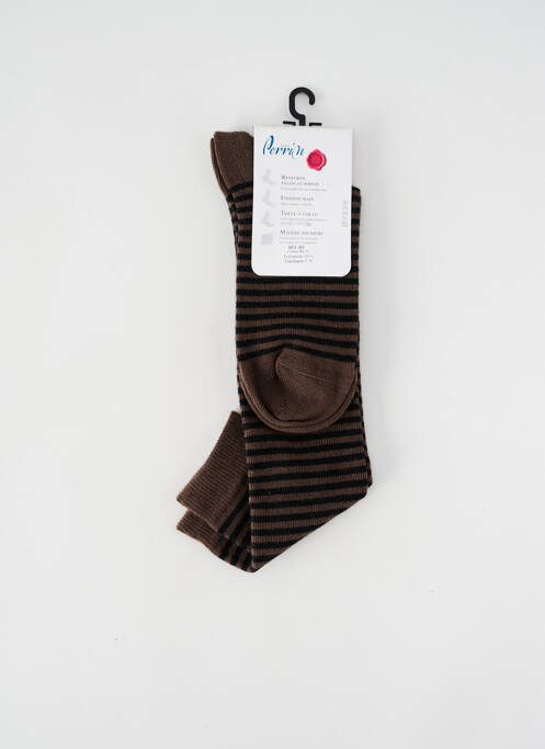 Chaussettes marron PERRIN pour femme