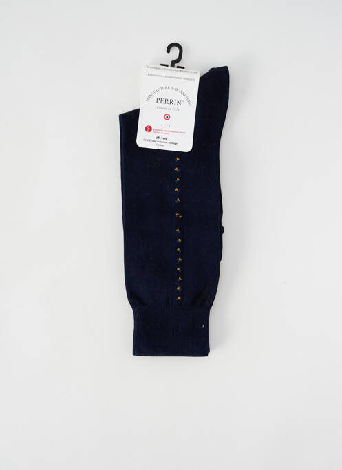 Chaussettes bleu PERRIN pour homme