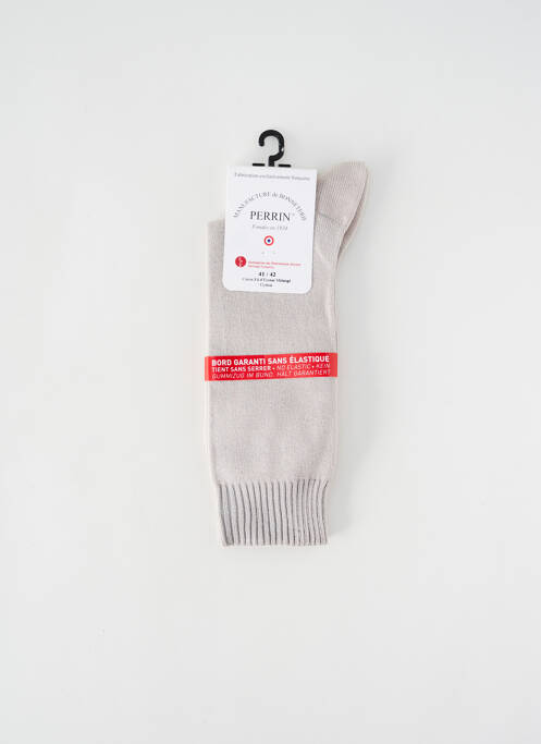Chaussettes gris PERRIN pour homme