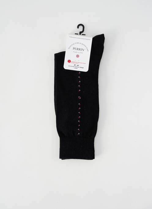 Chaussettes noir PERRIN pour homme