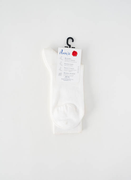 Chaussettes blanc PERRIN pour unisexe