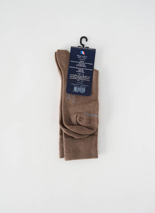 Chaussettes marron PERRIN pour unisexe