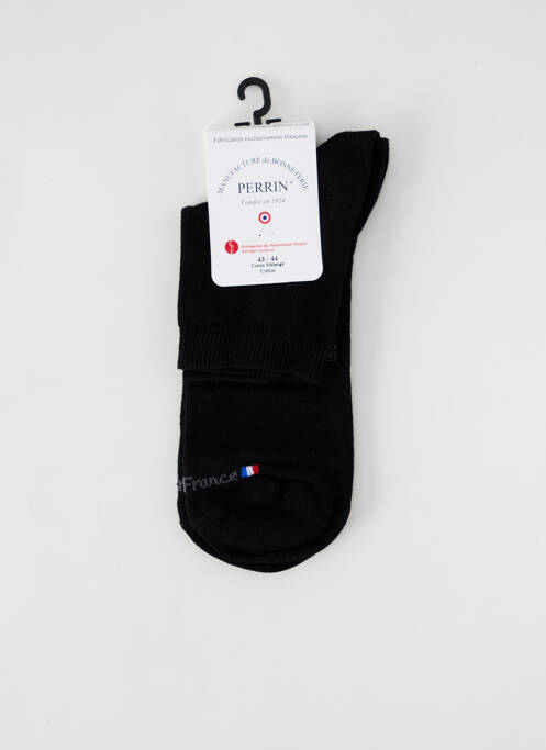 Chaussettes noir PERRIN pour unisexe