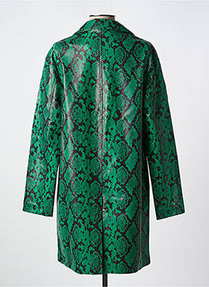 Manteau long coupe droite vert TARA JARMON femme