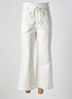 Pantalon 7/8 taille élastique taille normale blanc PETITE MENDIGOTE femme