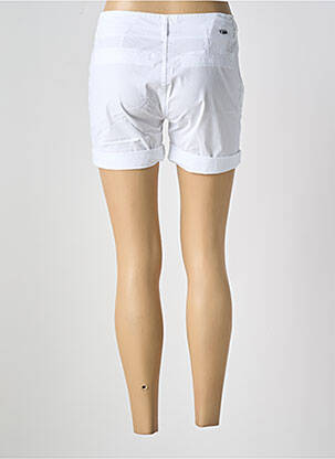 Short fermeture zippée sous rabat boutonné taille normale blanc REIKO femme