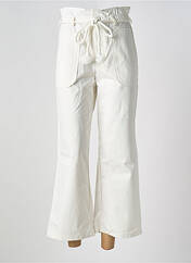 Pantalon 7/8 blanc PETITE MENDIGOTE pour femme seconde vue