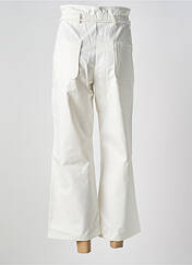 Pantalon 7/8 blanc PETITE MENDIGOTE pour femme seconde vue