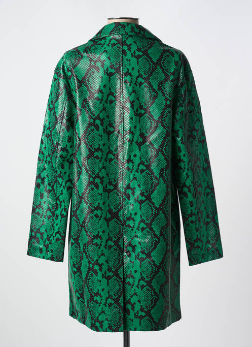 Manteau long coupe droite vert TARA JARMON femme