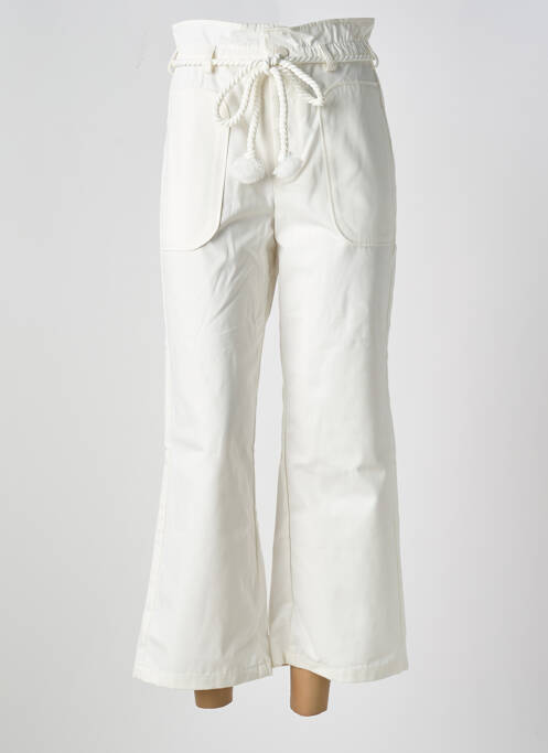 Pantalon 7/8 taille élastique taille normale blanc PETITE MENDIGOTE femme