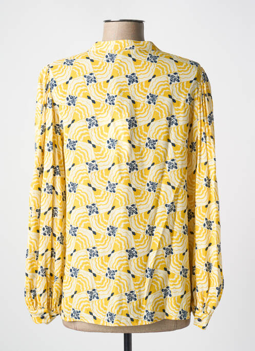Chemisier coupe cintrée manches longues jaune TARA JARMON femme