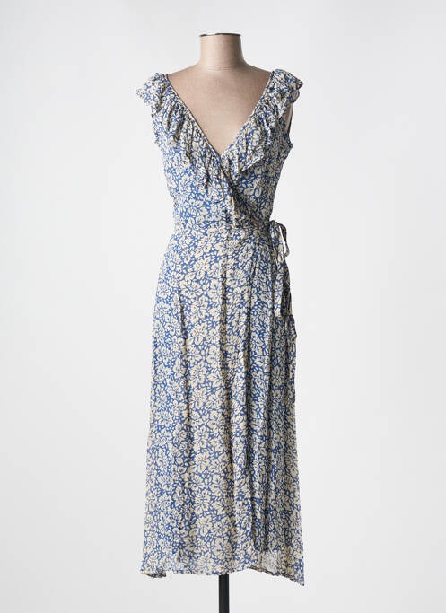 Robe mi-longue bleu PETITE MENDIGOTE pour femme