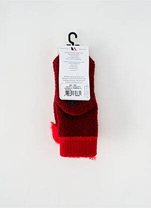 Chaussettes bi-matiére rouge PERRIN enfant