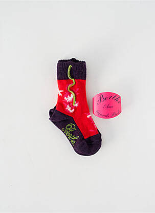 Chaussettes imprimé fantaisie violet BERTHE AUX GRANDS PIEDS fille