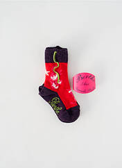 Chaussettes violet BERTHE AUX GRANDS PIEDS pour fille seconde vue
