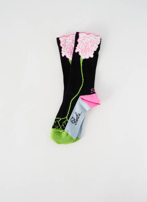 Chaussettes imprimé fantaisie noir BERTHE AUX GRANDS PIEDS fille