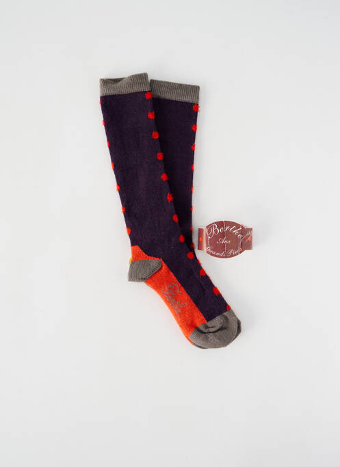 Chaussettes violet BERTHE AUX GRANDS PIEDS pour enfant