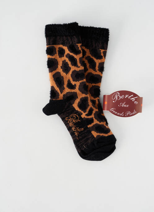 Chaussettes marron BERTHE AUX GRANDS PIEDS pour fille