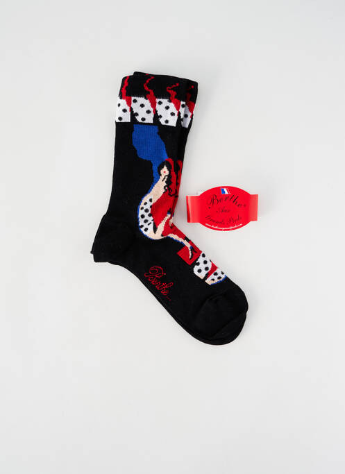 Chaussettes noir BERTHE AUX GRANDS PIEDS pour fille