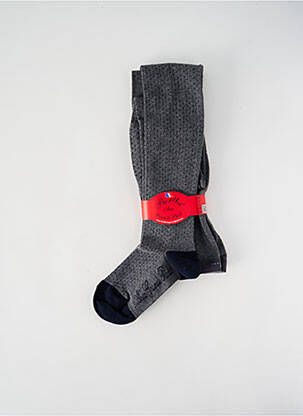 Collants imprimé fantaisie bleu BERTHE AUX GRANDS PIEDS femme