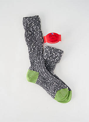 Chaussettes gris BERTHE AUX GRANDS PIEDS pour femme