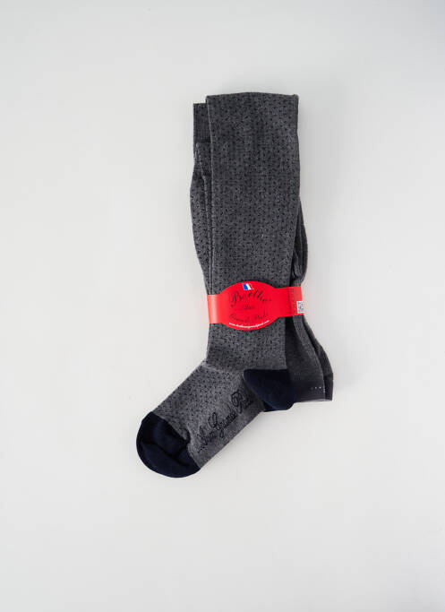 Collants imprimé fantaisie bleu BERTHE AUX GRANDS PIEDS femme