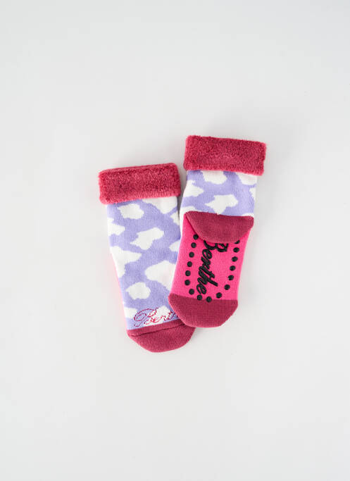 Chaussettes rose BERTHE AUX GRANDS PIEDS pour fille