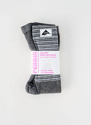 Collants gris PERRIN pour fille