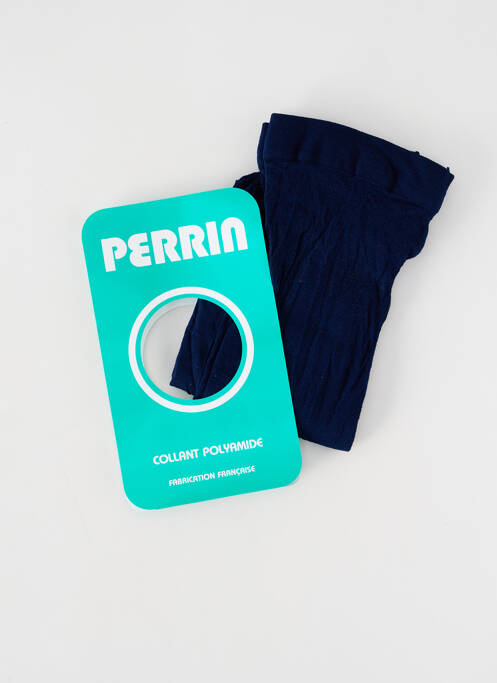 Collants stretch bleu PERRIN fille