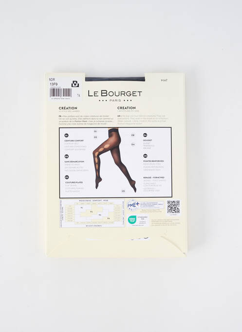 Collants noir LE BOURGET pour femme