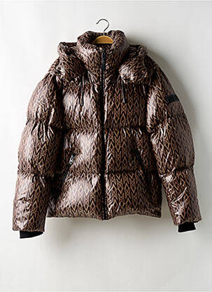 Doudoune poches a capuche marron MACKAGE homme