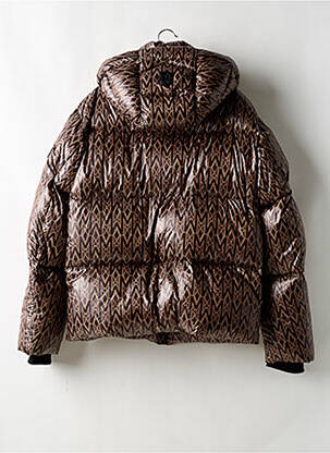 Doudoune poches a capuche marron MACKAGE homme