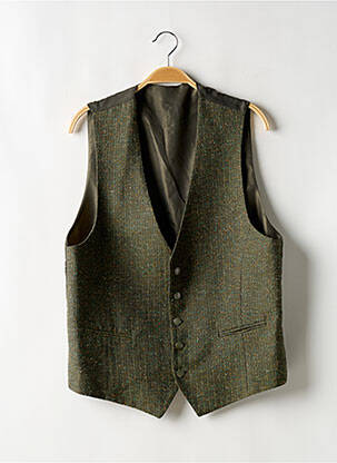 Gilet sans manche bi-matiére vert CAMILLIANO homme