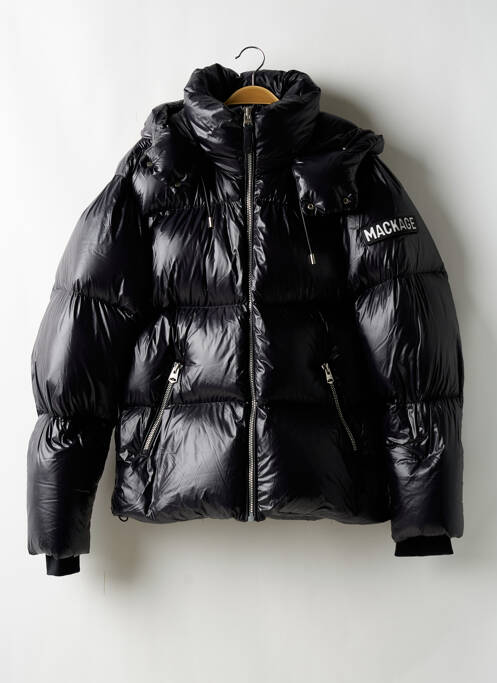 Doudoune manches longues a capuche noir MACKAGE homme