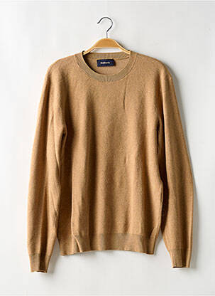 Pull stretch manches longues marron BALIBARIS homme
